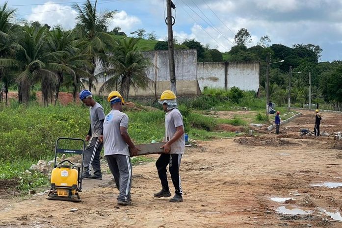 Prefeitura de Branquinha realiza obras de pavimentação no Assentamento Eldorado dos Carajás