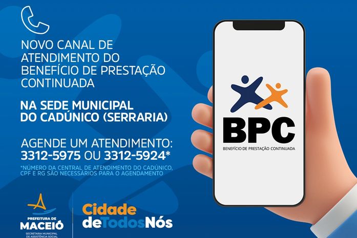 Beneficiários do BPC de Maceió têm novo canal de atendimento