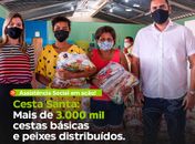 Prefeitura de Piranhas distribui cestas básicas e peixes para famílias em extrema pobreza
