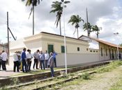 Obras de revitalização da estação ferroviária de Palmeira estão paralisadas
