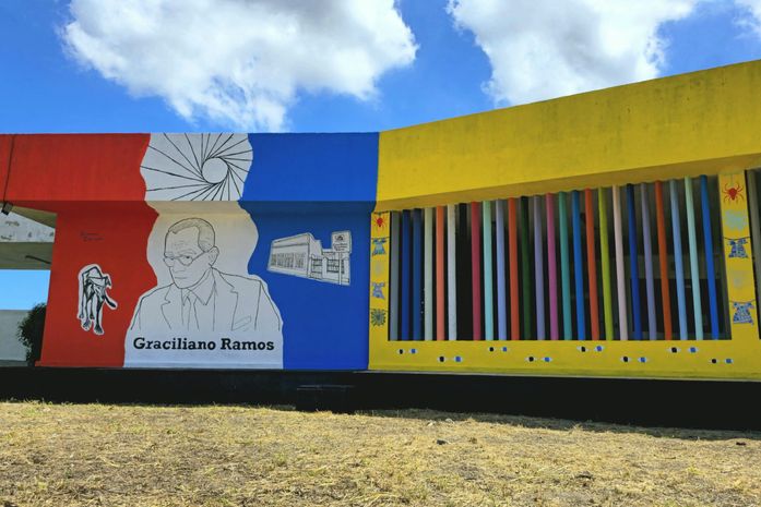Ufal inaugura mural em homenagem a Graciliano Ramos com apoio do Governo de Alagoas