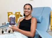 Hemoal faz coleta itinerante de sangue na ONG O Consolador, em Maceió, nesta quarta-feira (9)