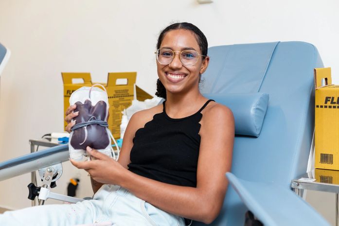 Hemoal faz coleta itinerante de sangue na ONG O Consolador, em Maceió, nesta quarta-feira (9)
