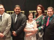 Fabiano Leão, Moisés Machado, Gilvânia Baros, Graça Lisboa (presidente) e Melquisedec