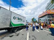 Catadores recolhem mais de 600 quilos de recicláveis durante prévias carnavalescas
