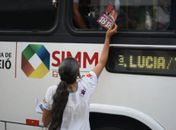 Heloísa Helena, iniciando sua campanha a deputada federal