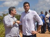Prefeito Rui Palmeira e o secretário municipal de Infraestrutura, Mac Lira