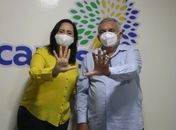 Fabiana Pessoa e Santiago da Farmácia 