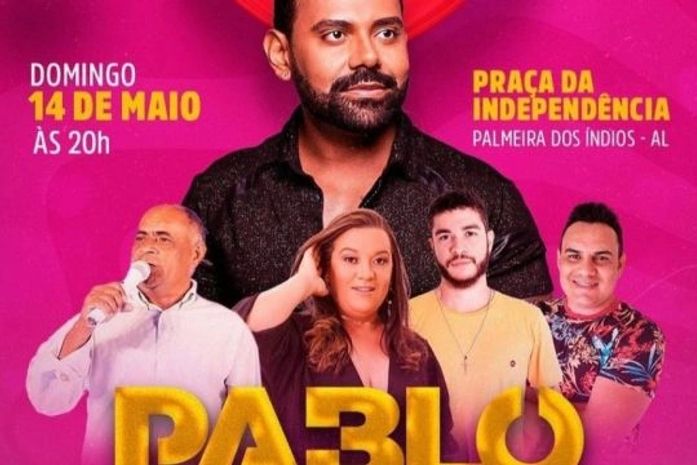 Festa dedicadas às mães palmeirenses contará com sorteios de prêmios e show do cantor Pablo
