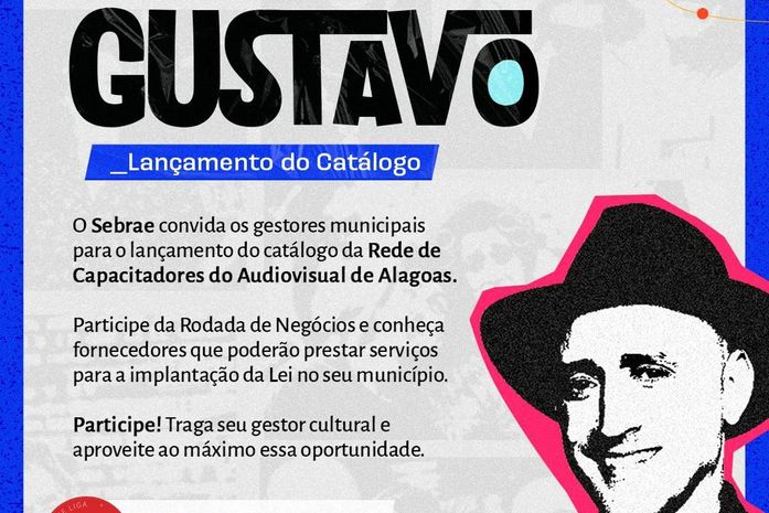 Sebrae altera para dia 12 evento Rede de Capacitadores do audiovisual de Alagoas