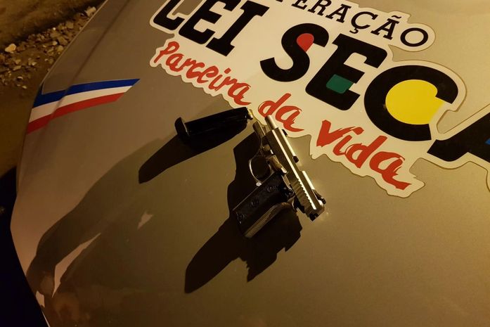 Arma apreendida durante a Lei Seca