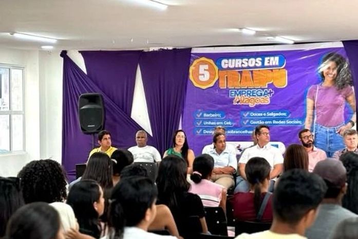 Emprega Mais Alagoas: solenidade marca abertura e início de cursos profissionalizantes em Traipu