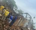 Desabamento de galpão em Jaraguá