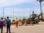 Operação Praia Limpa delimita área de jangadas atracadas na orla
