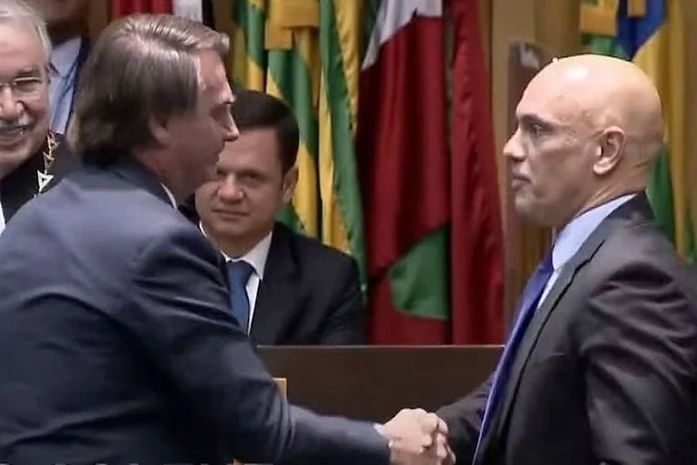 Jair Bolsonaro e Alexandre de Moraes