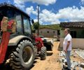 Prefeito de Branquinha acompanha avanço das obras de pavimentação no Caipe - zona rural do município