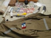 Material apreendido na operação