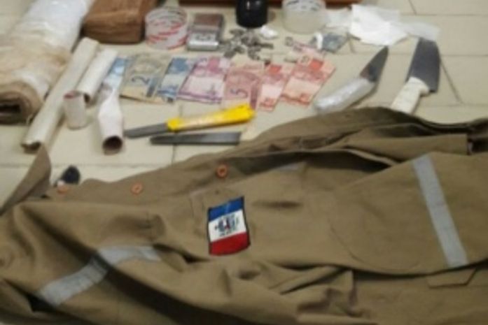 Material apreendido na operação