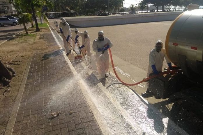 Prefeitura de Maceió divulga programação de desinfecção em áreas públicas