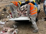 Vigilância Sanitária apreende uma tonelada de carne “vencida” em supermercado da Serraria 