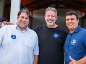 Bebeto Barros e David Barros se reúnem com o deputado federal Arthur Lira e prefeitos alagoanos