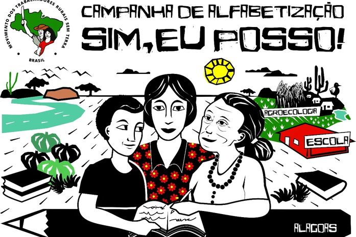 Movimento Sem Terras organiza caravana para ensinar o povo do sertão alagoano a ler. Isso sim é revolução!