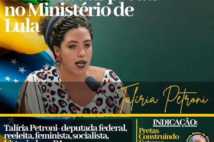 Mais uma das pretas “aposta” do Instituto Raízes de Áfricas entra para equipe de transição do governo Lula. Salve!