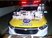 Polícia apreende 4 mil maços de cigarro contrabandeados avaliados em quase R$ 12 mil 
