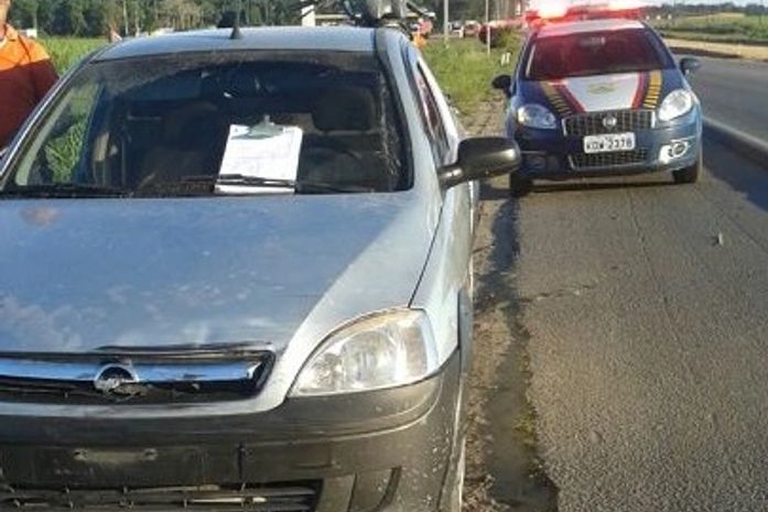 Caminhonete roubada foi recuperada