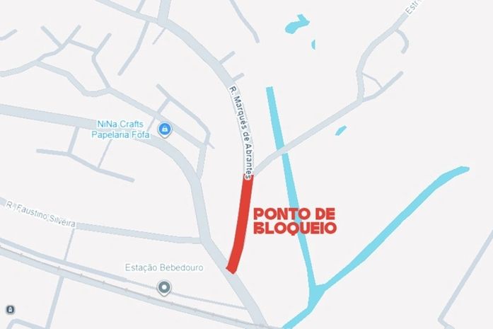Rua Marquês de Abrantes será interditada temporariamente neste domingo (21)