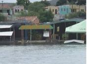 Barracas da localidade Barra do Ipanema, em Belo Monte, já estão submersas.