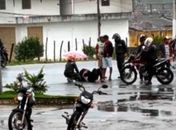 Motociclista fica ferido após acidente na BR-104