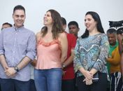 Prefeito Joãozinho, Deputada Jó Pereira e Prefeita Pauline Pereira