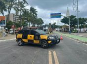 DMTT desvia trânsito em trecho da orla para montagem do palco da abertura do Natal