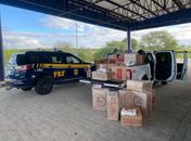 PRF apreende 23 mil maços de cigarros e prende um homem por contrabando em AL

