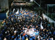 Tsunami azul se espalha por Girau do Ponciano em apoio a Bebeto Barros e Osvaldo Alexandre