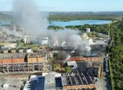 Explosão causa incêndio de grande proporção em fábrica da Braskem na Bahia