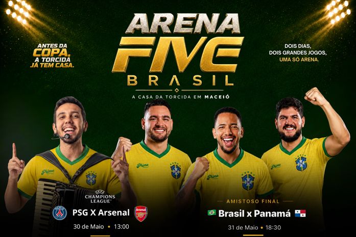 Arena Five Brasil estreia programação especial neste fim de semana