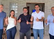 Hugo Wanderlei e Rafael Brito recebem apoio de Adriano Barros em Joaquim Gomes

