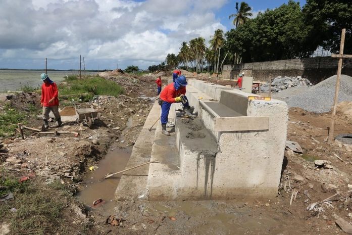 Obras da primeira etapa de Urbanização da Orla Lagunar avançam em Marechal Deodoro