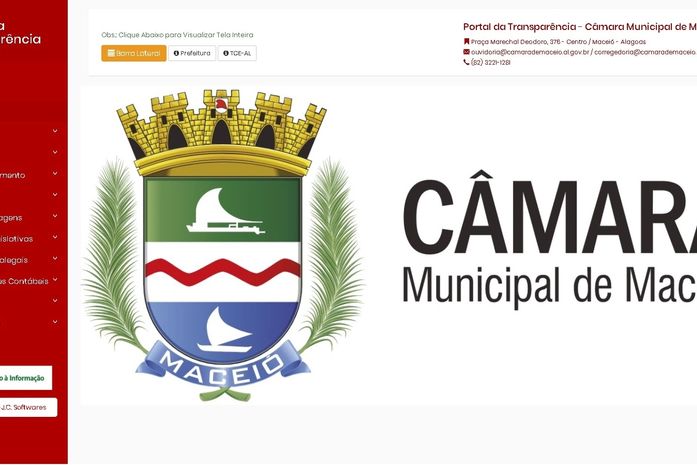 Câmara faz adequações no Portal da Transparência e cumpre termo assinado com MPE