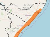 Alerta laranja para chuvas intensas coloca Maceió e mais 23 cidades de Alagoas em atenção
