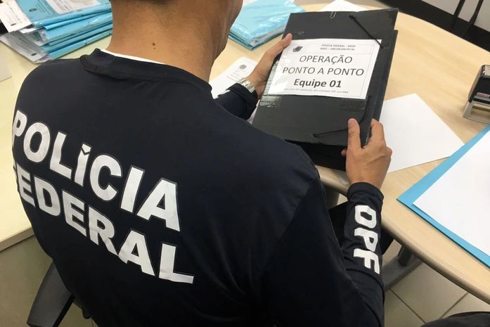 Polícia Federal durante a operação