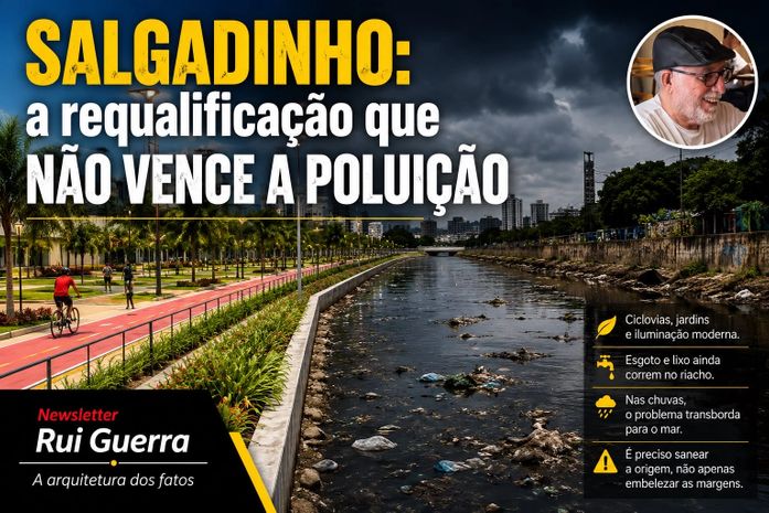 Salgadinho: A requalificação que não vence a poluição