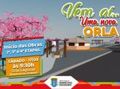 Prefeito Cacau assina ordem de início para ampliação da Orla Lagunar do Centro Histórico