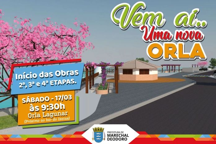 Prefeito Cacau assina ordem de início para ampliação da Orla Lagunar do Centro Histórico