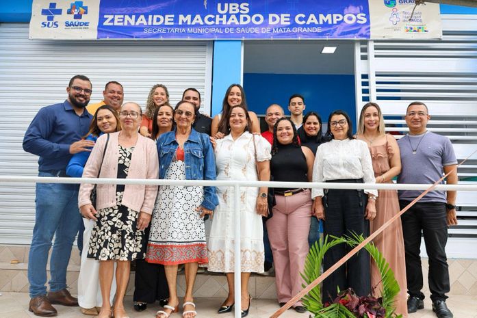 Prefeita Fal Farias, inaugura UBS Zenaide Machado de Campos