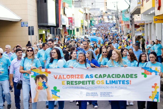 Prefeitura de Palmeira dos Índios promove caminhada pela conscientização do autismo