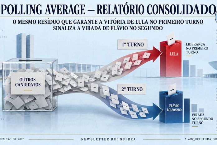 Relatório consolidado: O mesmo resíduo - votação de outros candidatos - que garante a vitória de Lula no Primeiro Turno sinaliza a virada de Flávio no Segundo