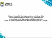 Samyr Malta homenageará administradores em sessão solene